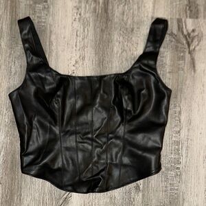 Abercrombie & Fitch Black Crop Top